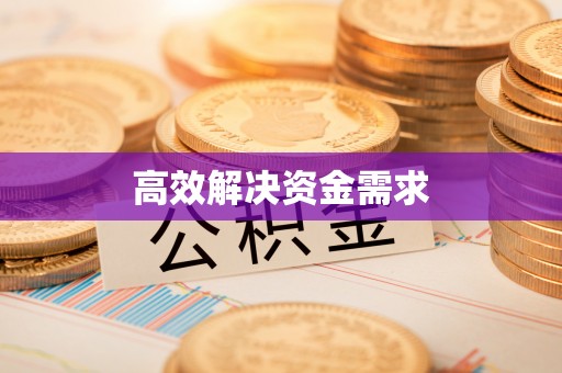诸城高效解决资金需求